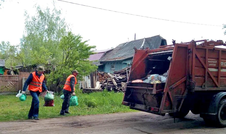 Вывоз мусора из частного дома в Владимире в октябре